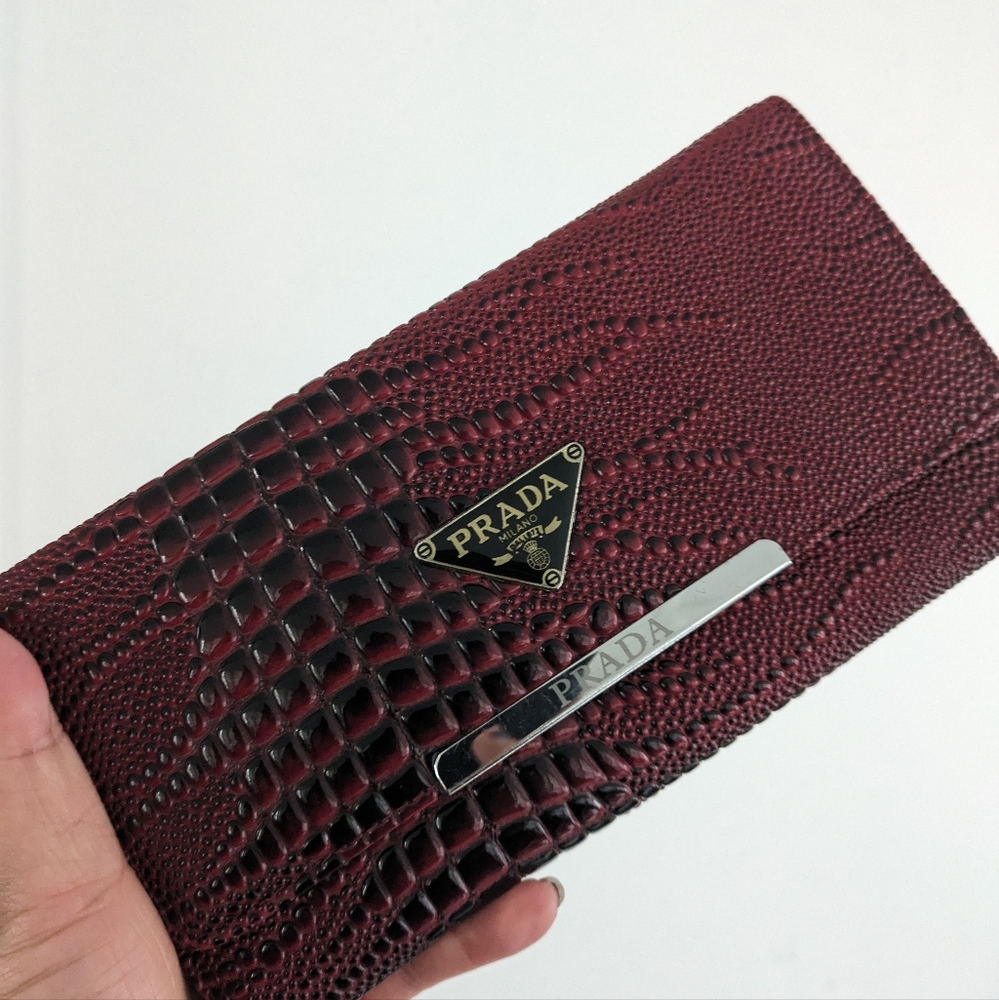 PRADA vintage alligator wallet